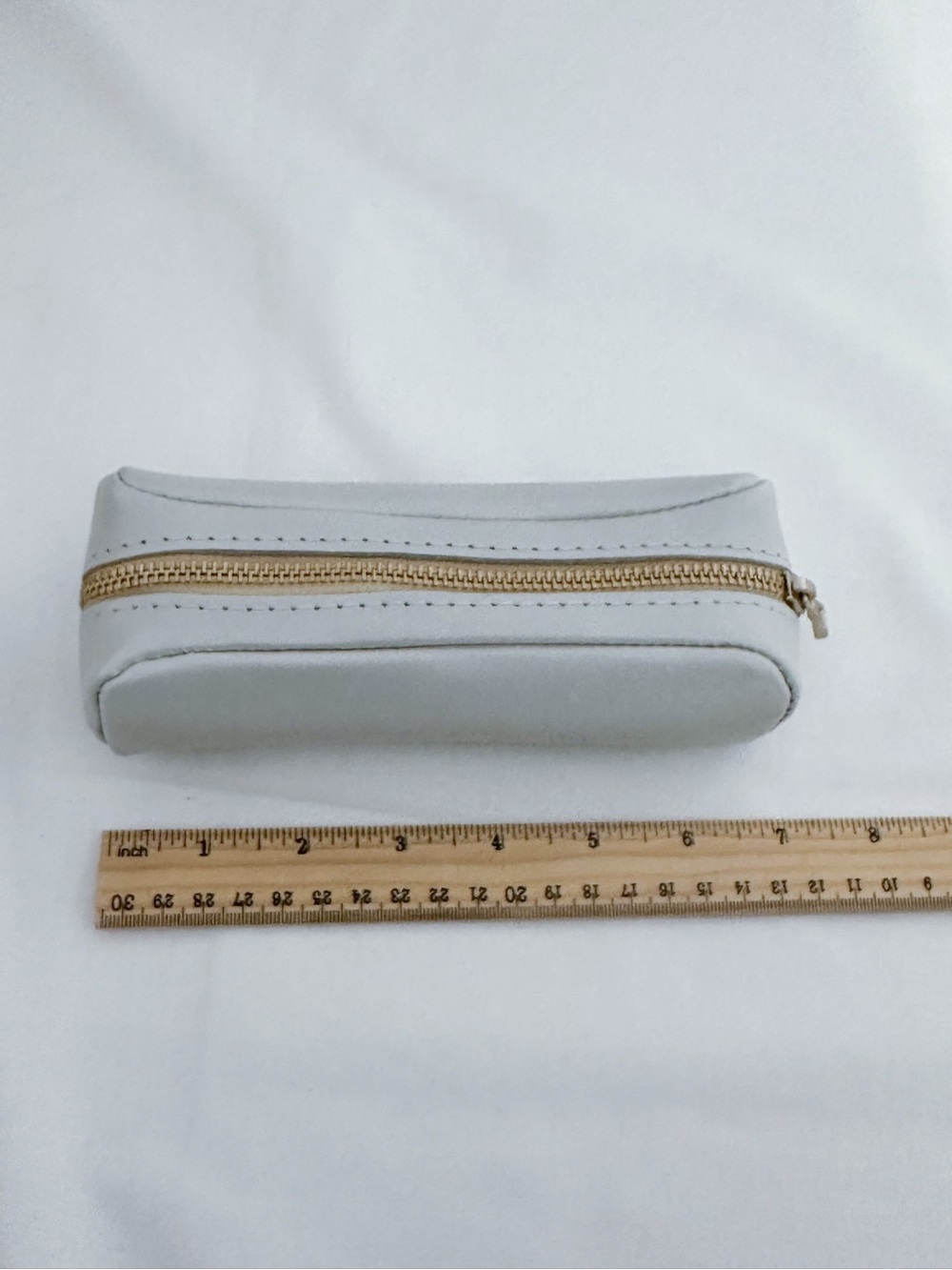NEW Portland Leather Goods Ballpark Pouch in Mystery Shade White Great Gift Idea - Picture 5 of 12